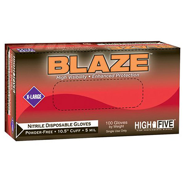 Blaze Nitrile Powder-Free Gloves